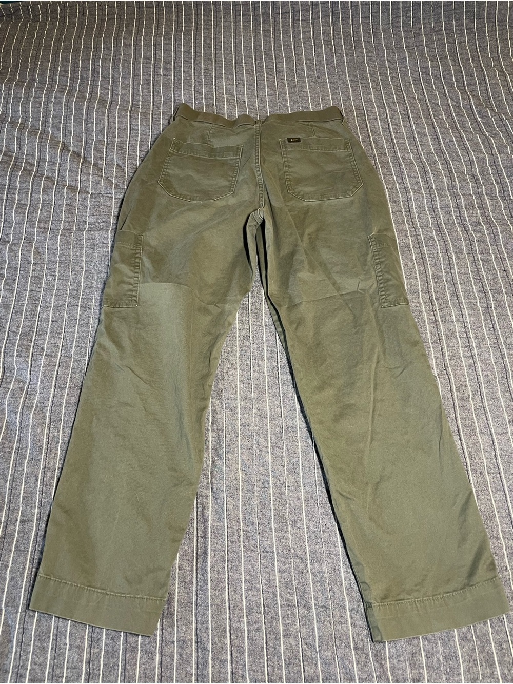 Lee Olive Green Women's Utility Pants / Cargo Pants (10 Short) - Picture 3 of 10